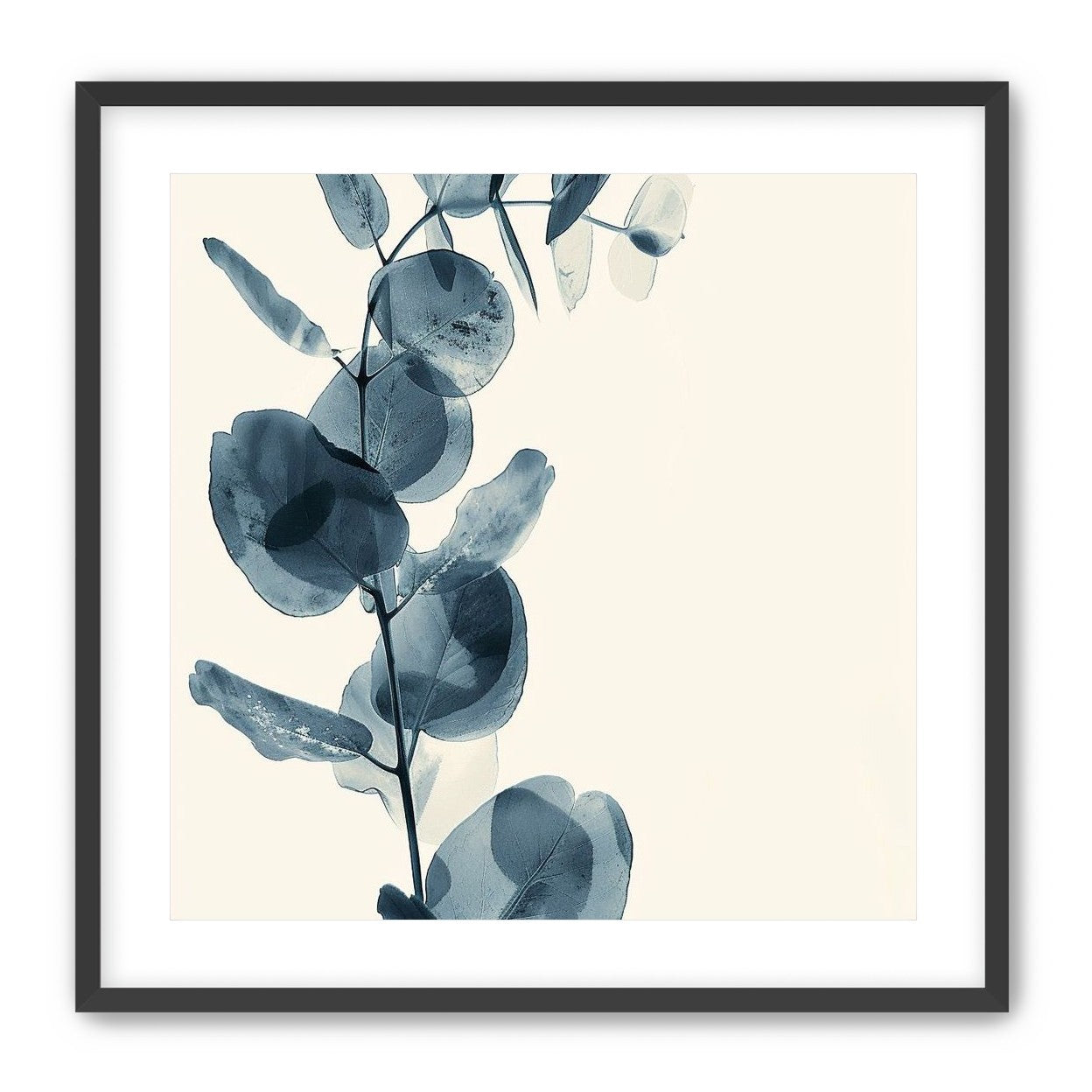 Blue leaves in quiet air