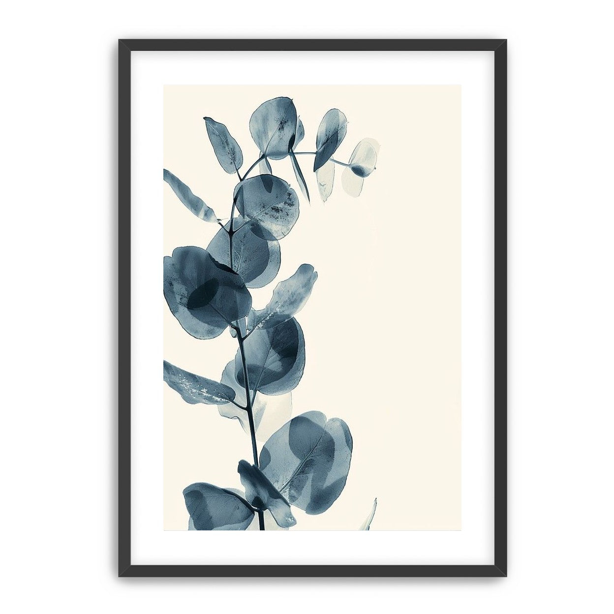 Blue leaves in quiet air