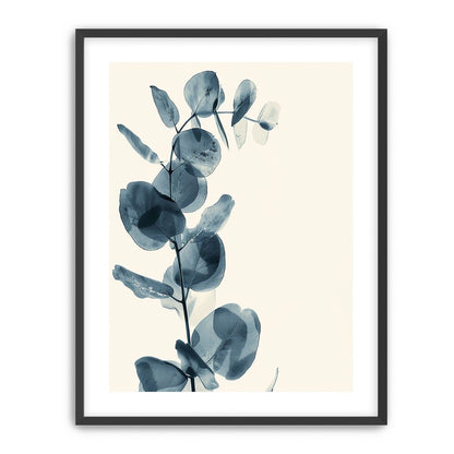 Blue leaves in quiet air