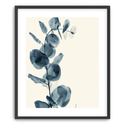 Blue leaves in quiet air