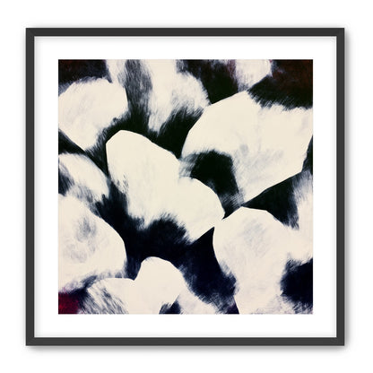 White blocks among dark ground
