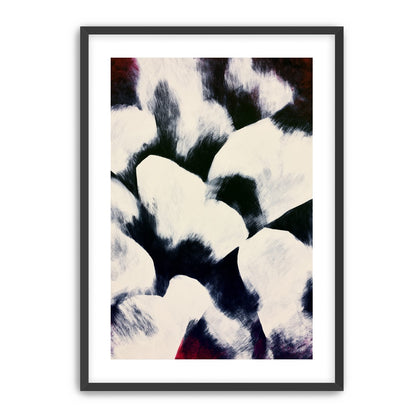 White blocks among dark ground