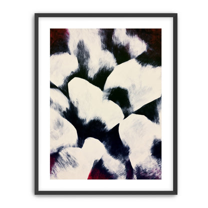 White blocks among dark ground