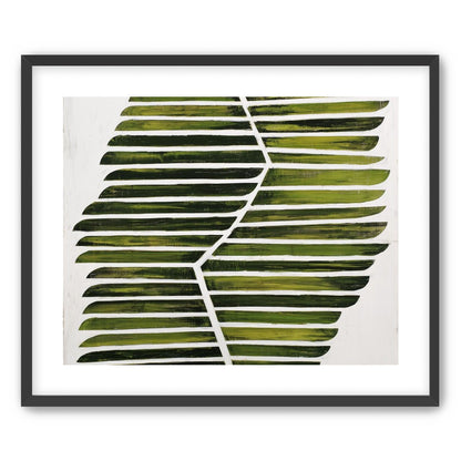 Leaf ribs around a white vein