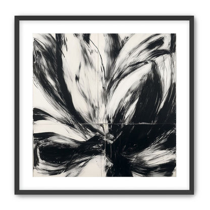 Black surges through white
