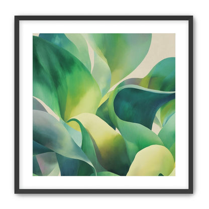 Green leaves in soft light