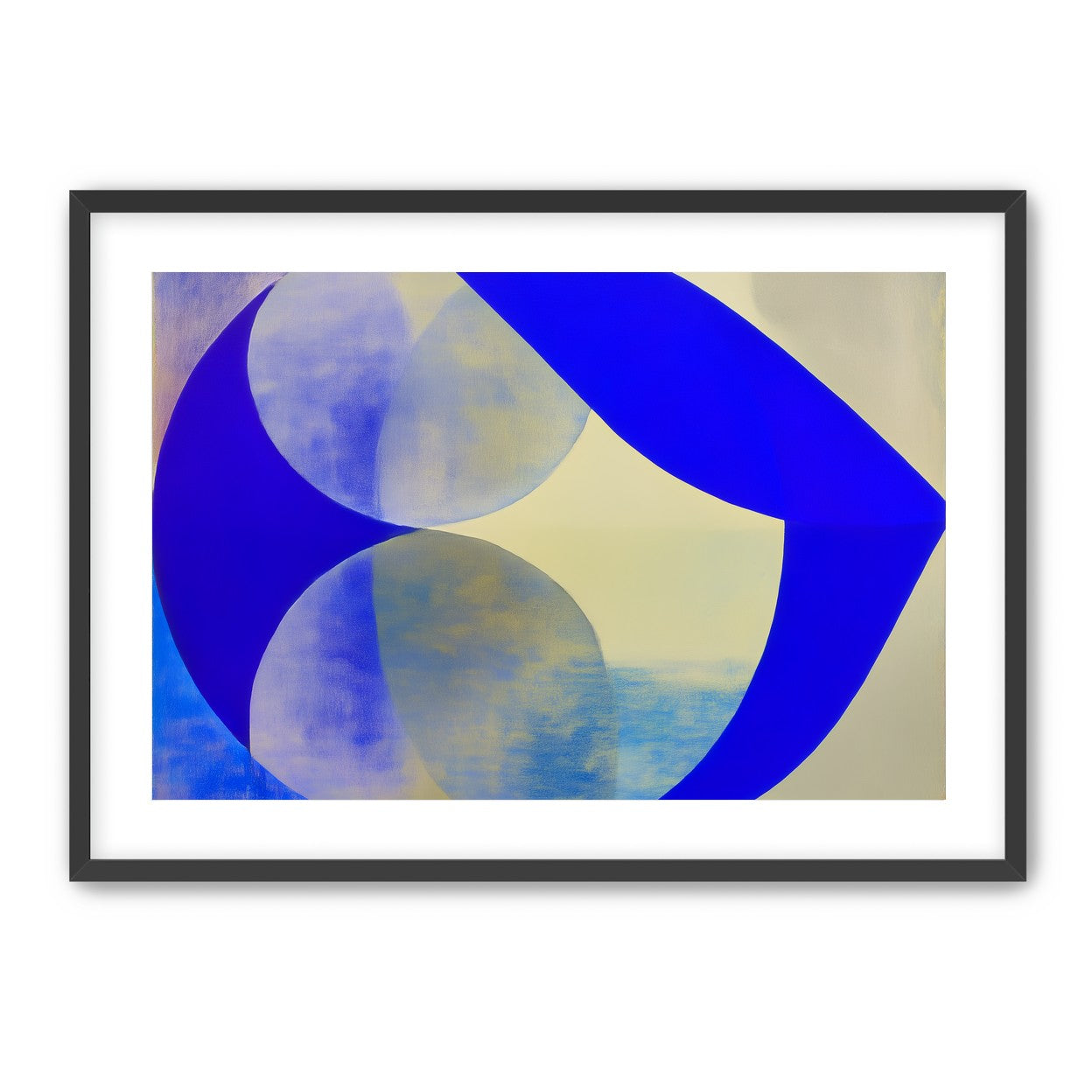Cobalt loop on beige