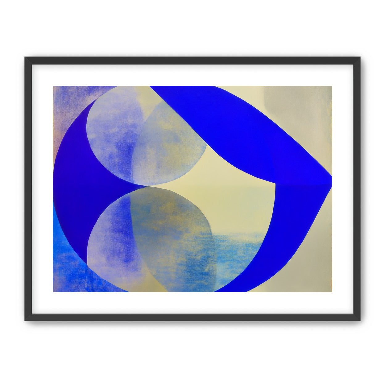 Cobalt loop on beige