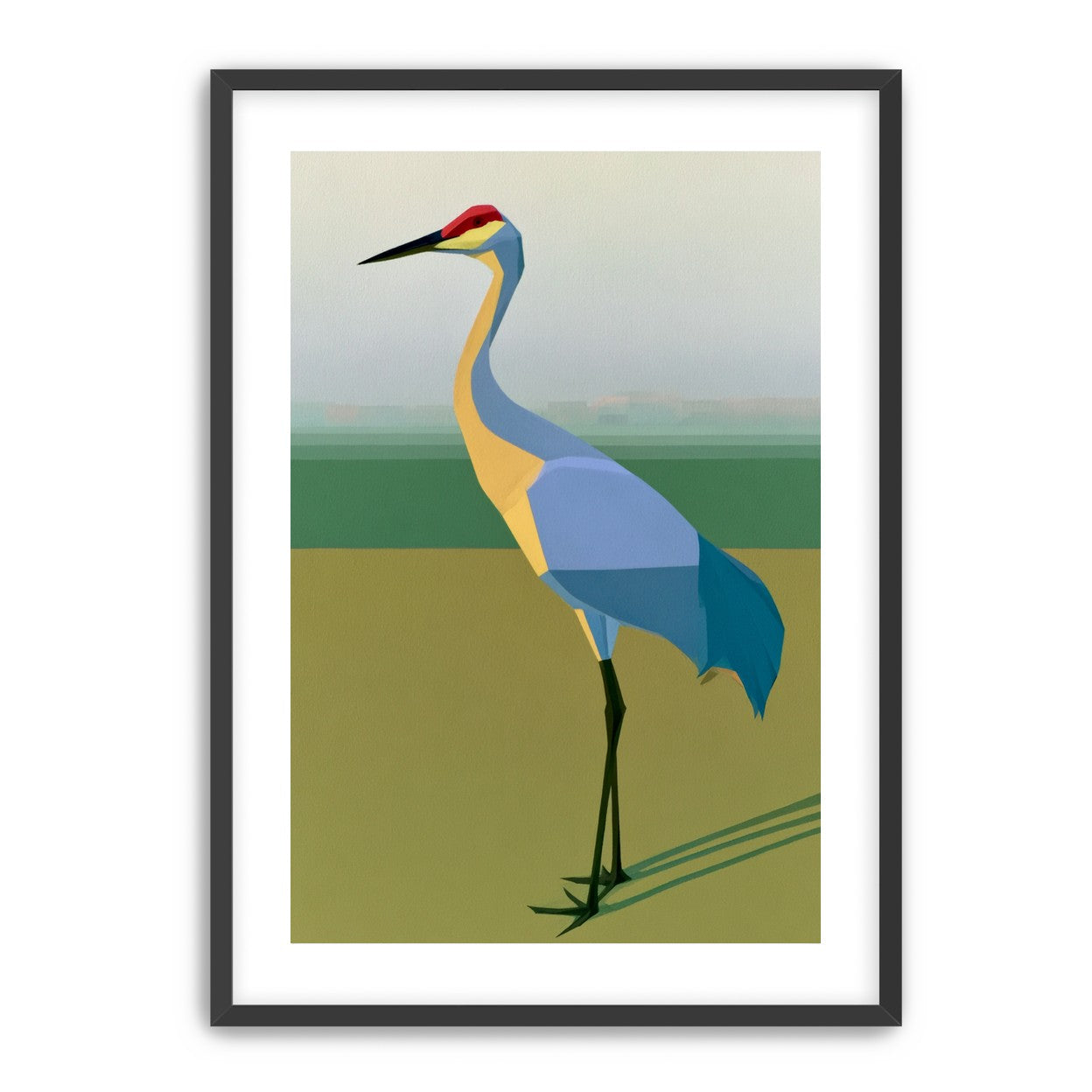 Still crane in flat light