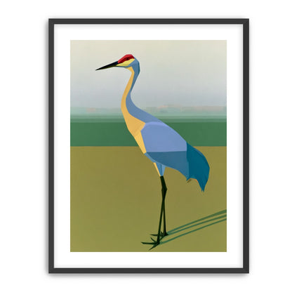 Still crane in flat light
