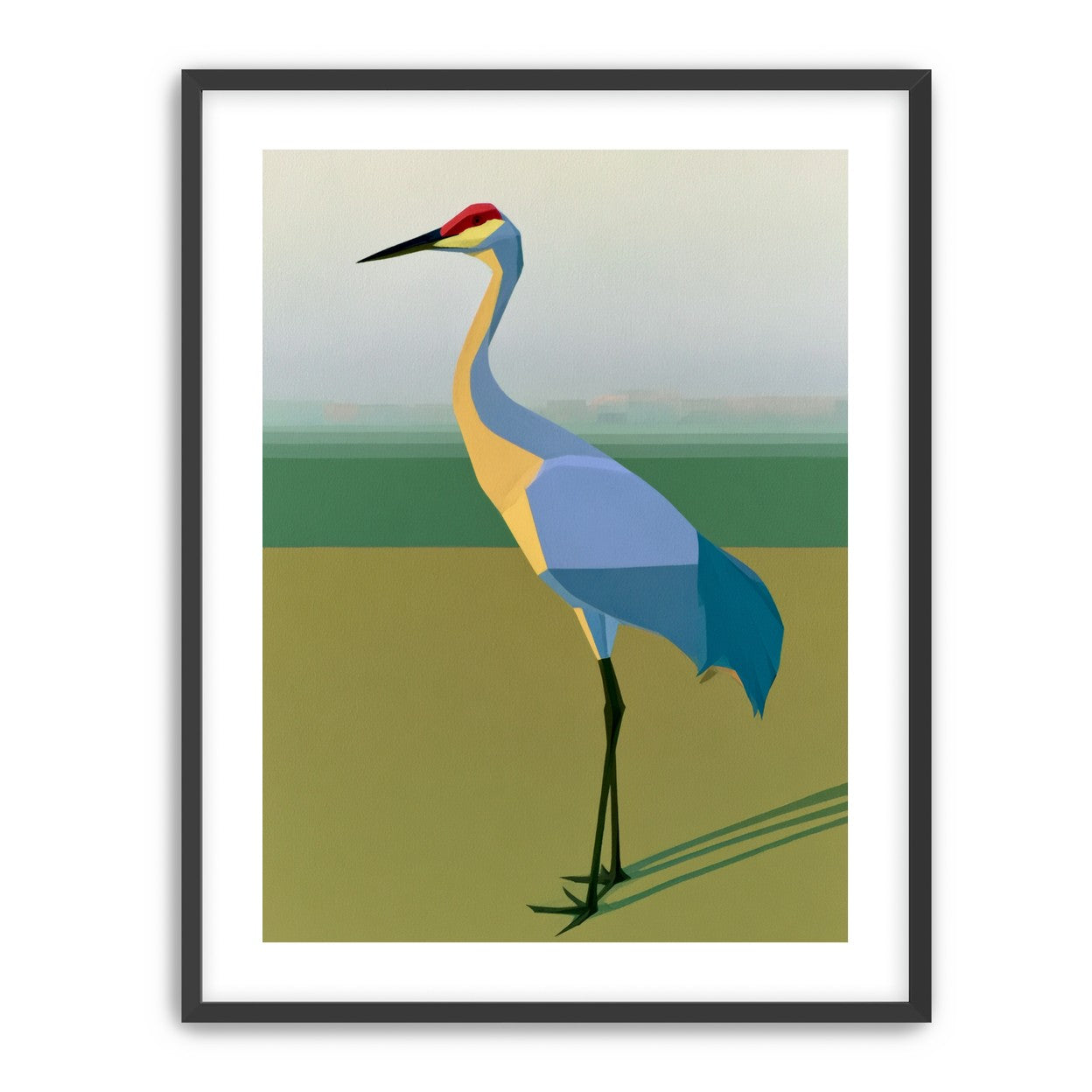 Still crane in flat light
