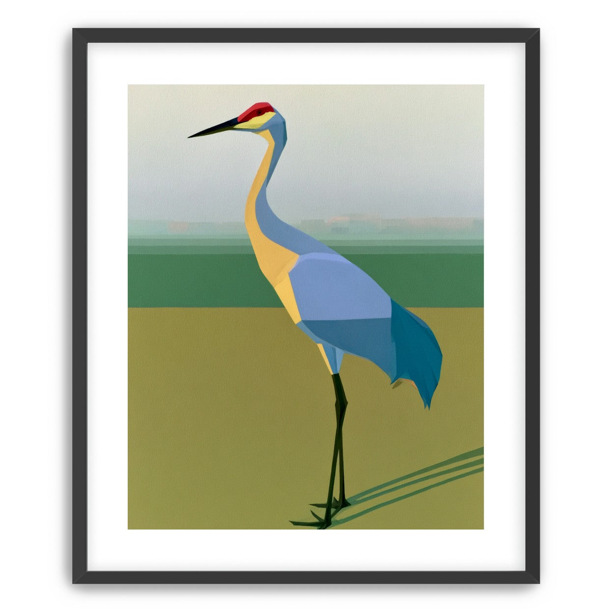 Still crane in flat light