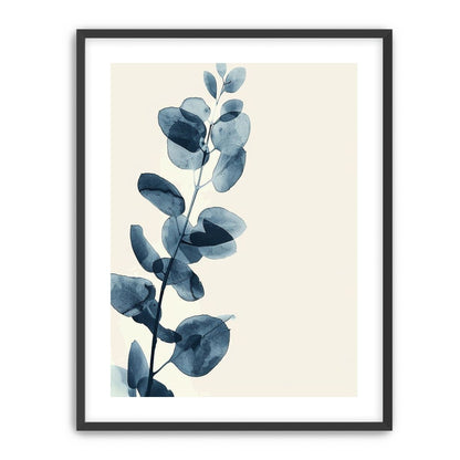Blue leaves on pale air