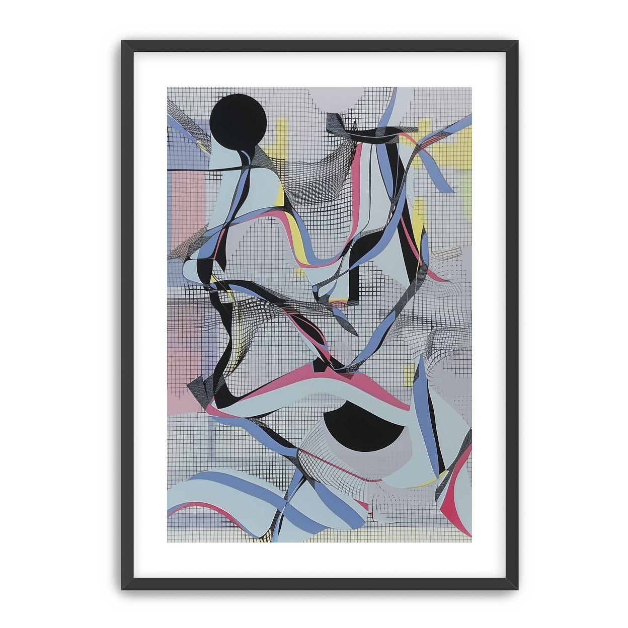 Ribbons snagged in the grid