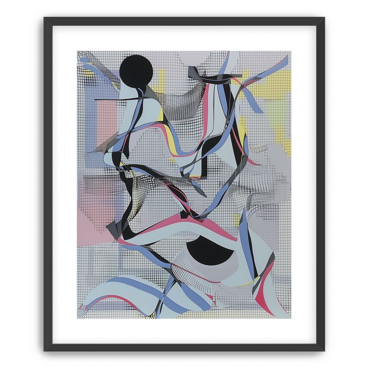Ribbons snagged in the grid