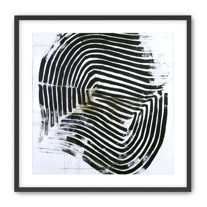Black bands turning inward