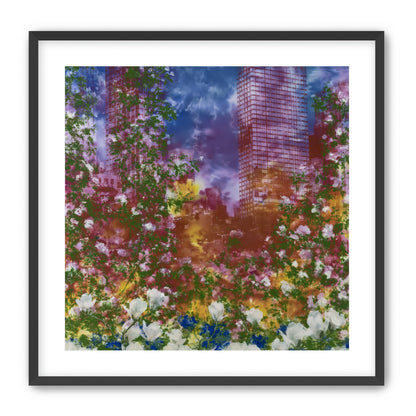 Flowers before storm towers