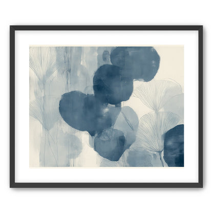 Dark leaves among pale fans