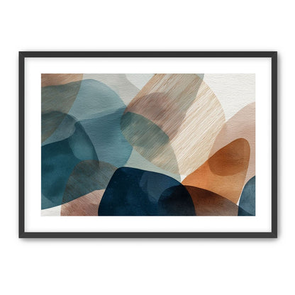 Translucent Ovals with Diagonal Grain