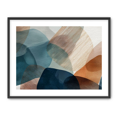 Translucent Ovals with Diagonal Grain