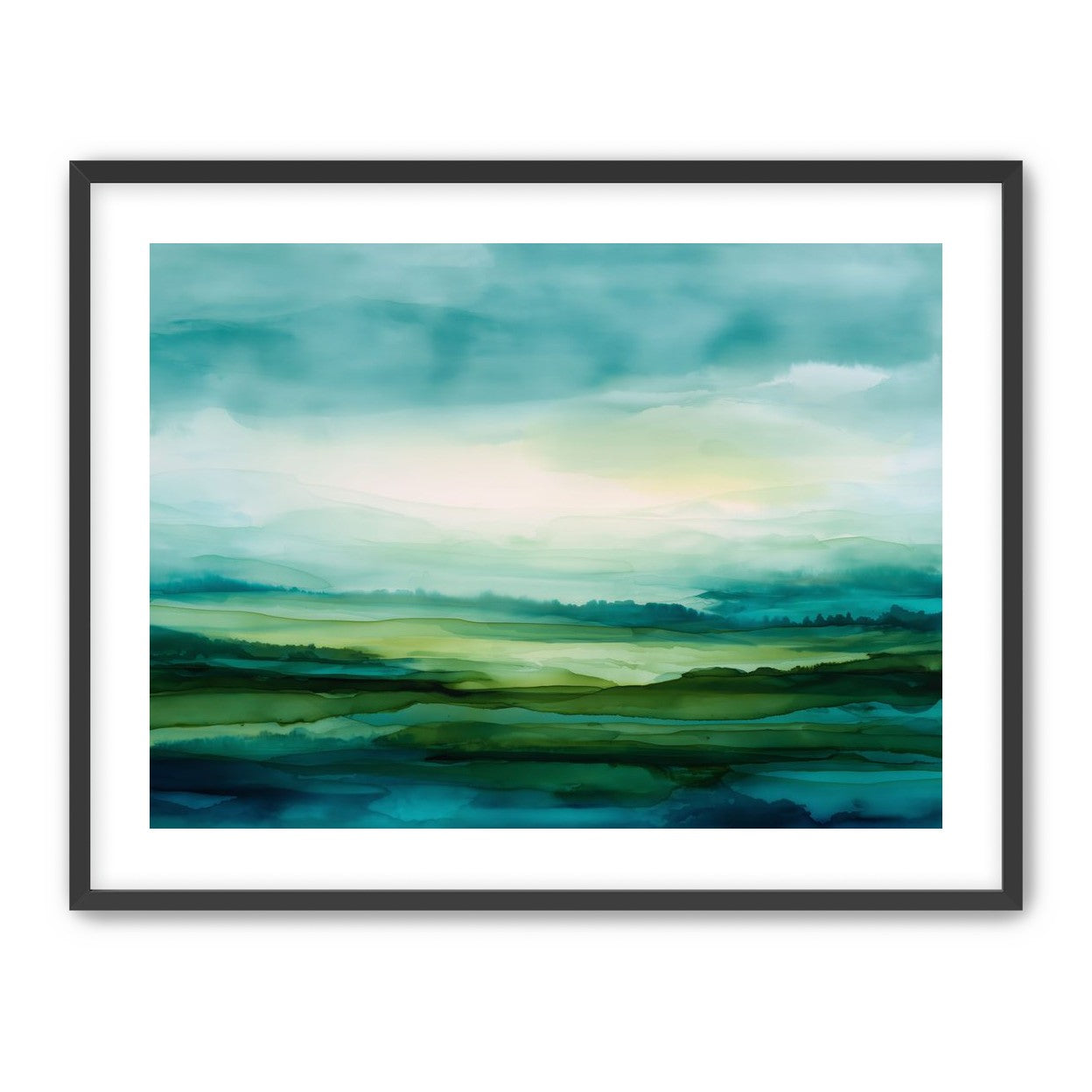 Emerald Bleeding into Teal