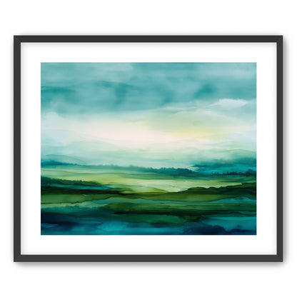 Emerald Bleeding into Teal