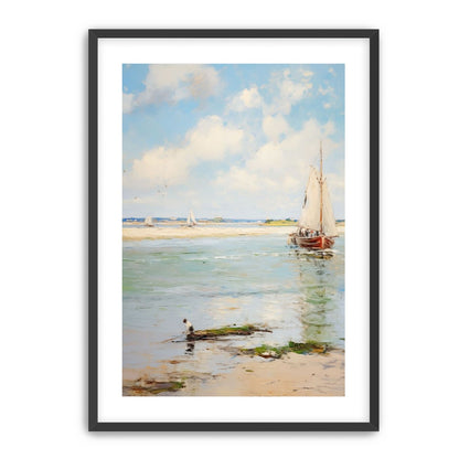 Sailboats at Peaceful Dawn