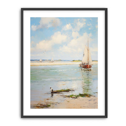 Sailboats at Peaceful Dawn