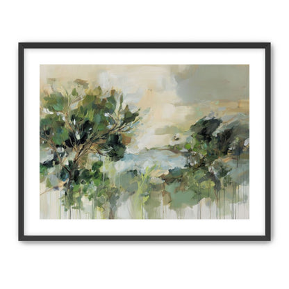 Hillside Trees in Loose Paint