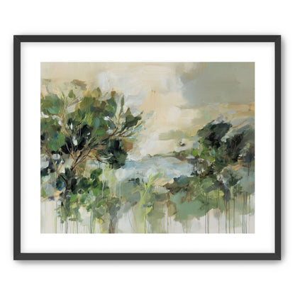 Hillside Trees in Loose Paint