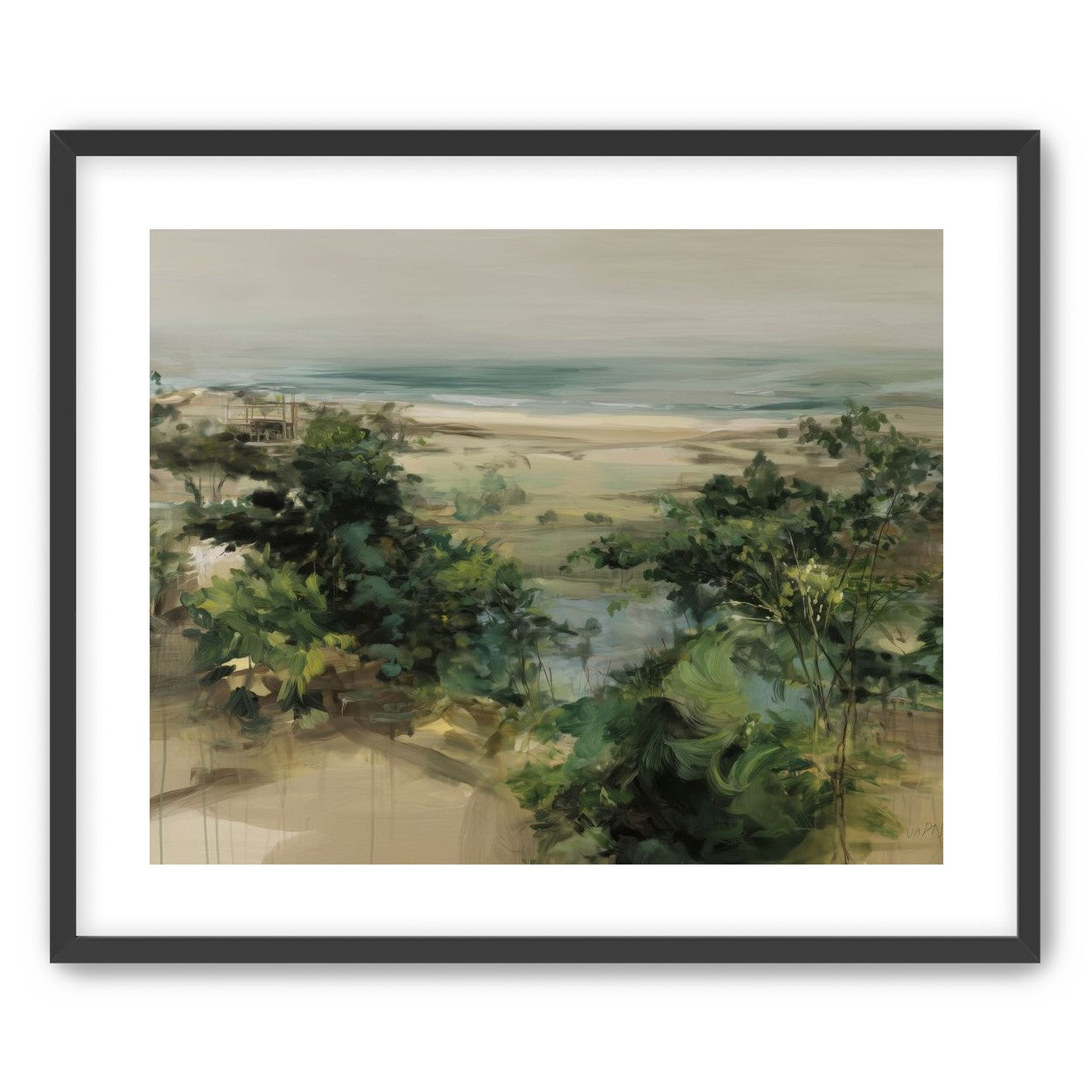 Coastal Dunes with Trees