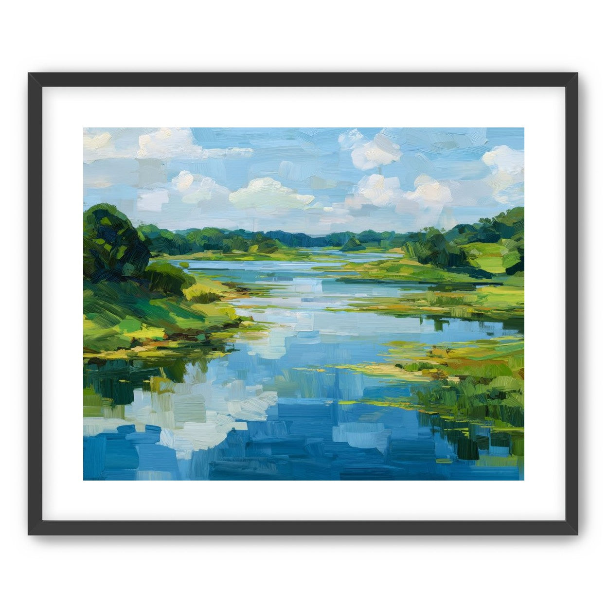 Blue Over Green
