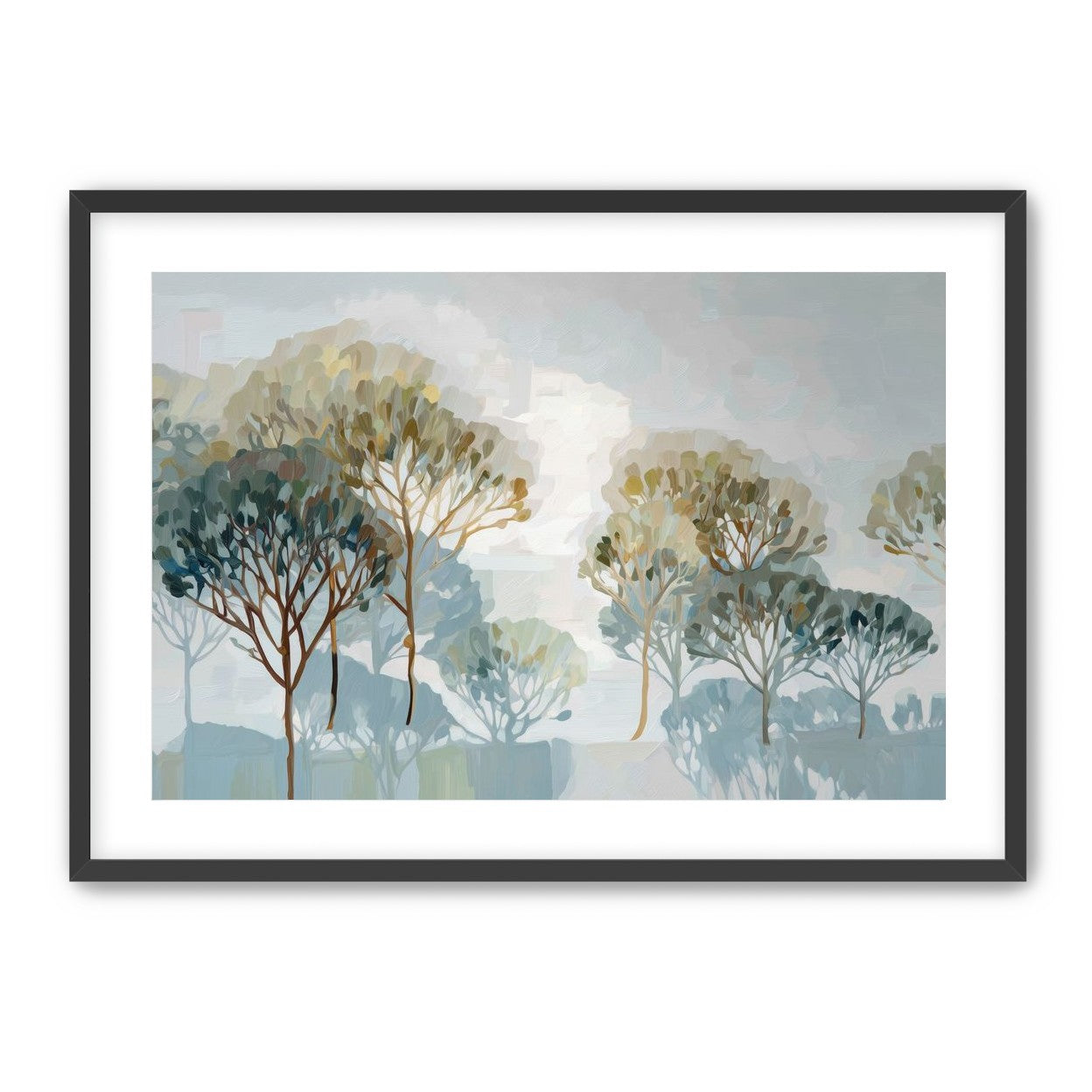 Tree Canopies in Soft Rows