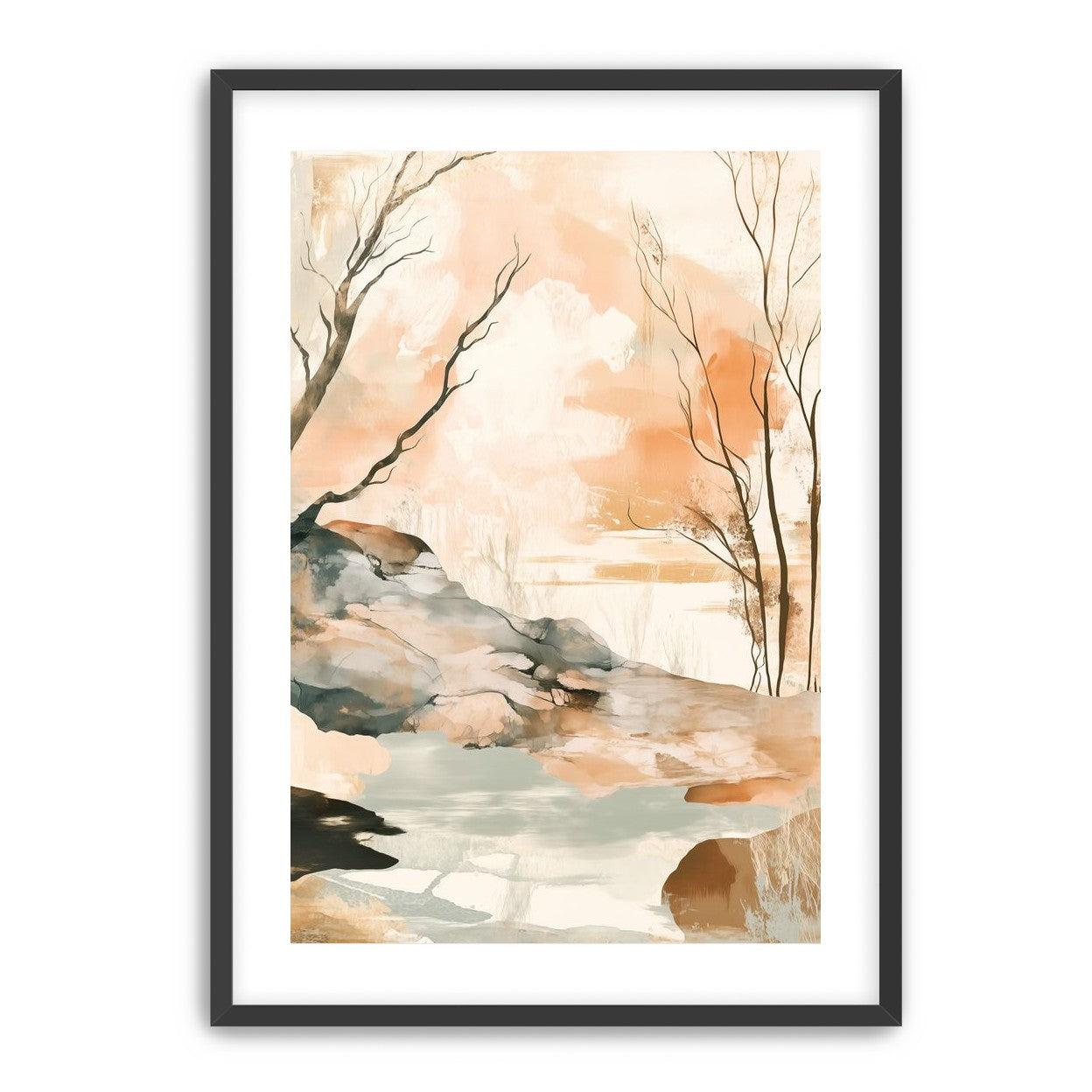 Ink Wash Over Stone Texture