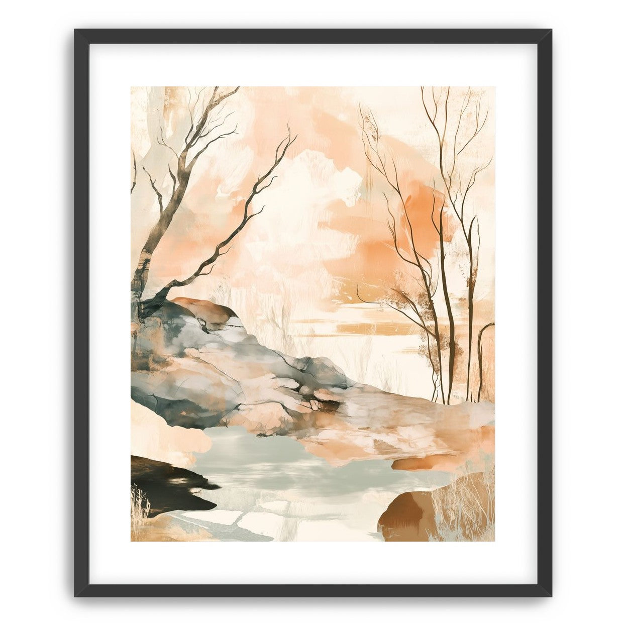Ink Wash Over Stone Texture