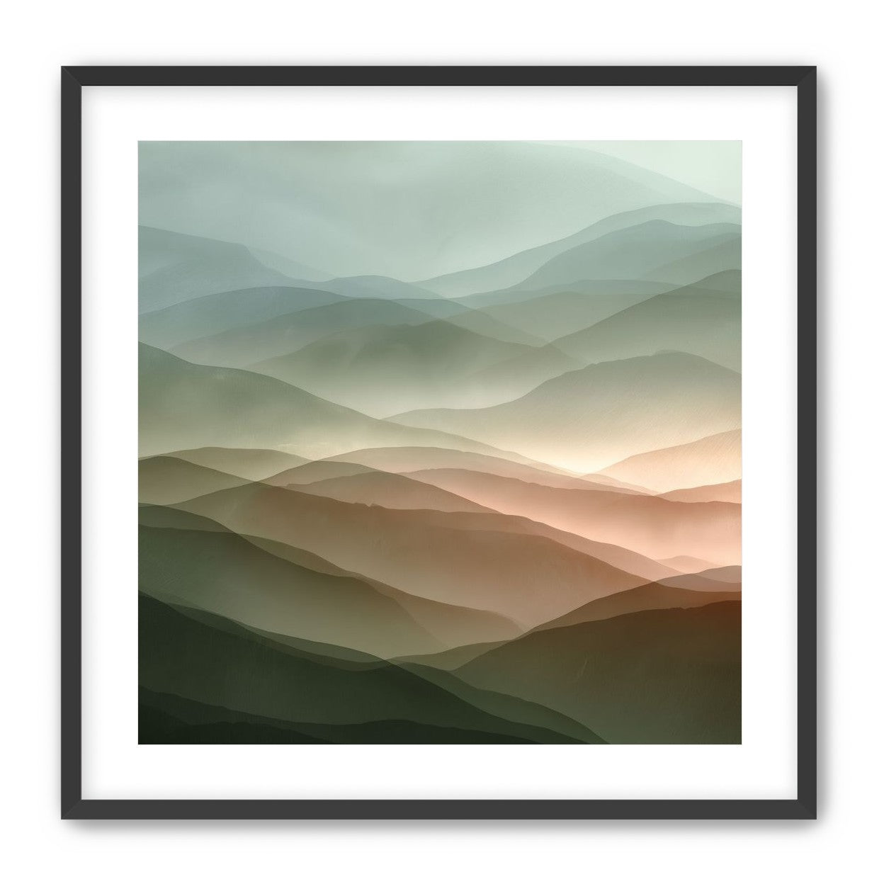 Mountains in Haze