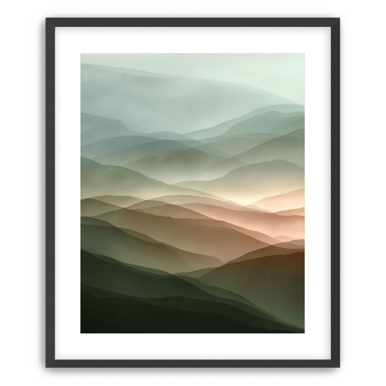Mountains in Haze