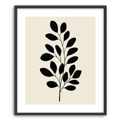 Plant Cutout on Cream