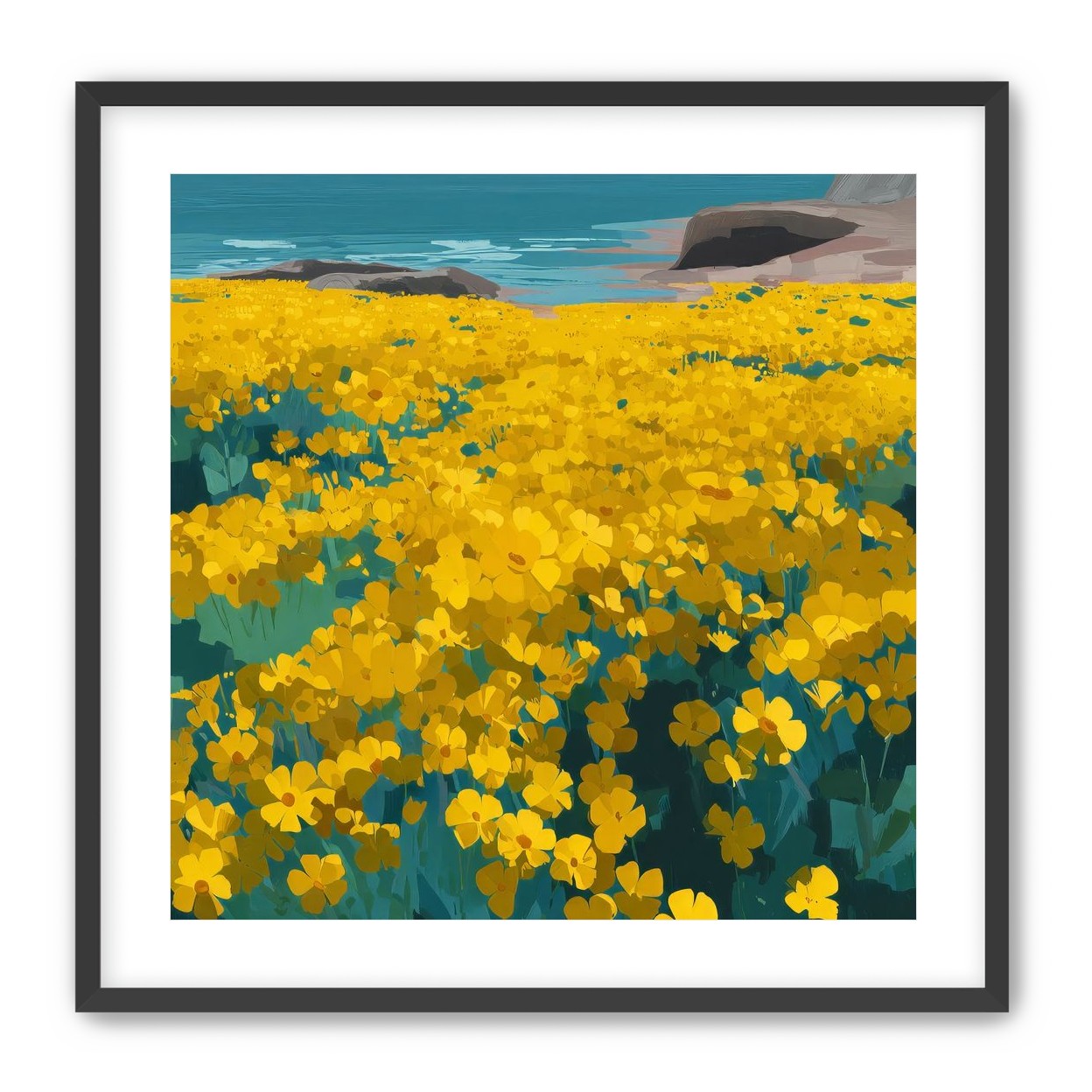 Yellow Coastal Wildflowers