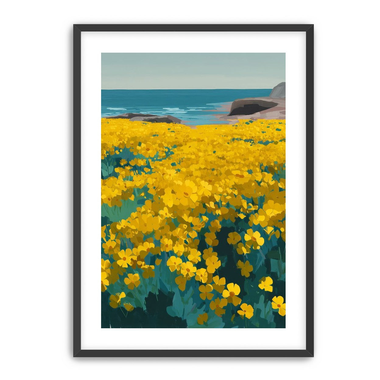 Yellow Coastal Wildflowers