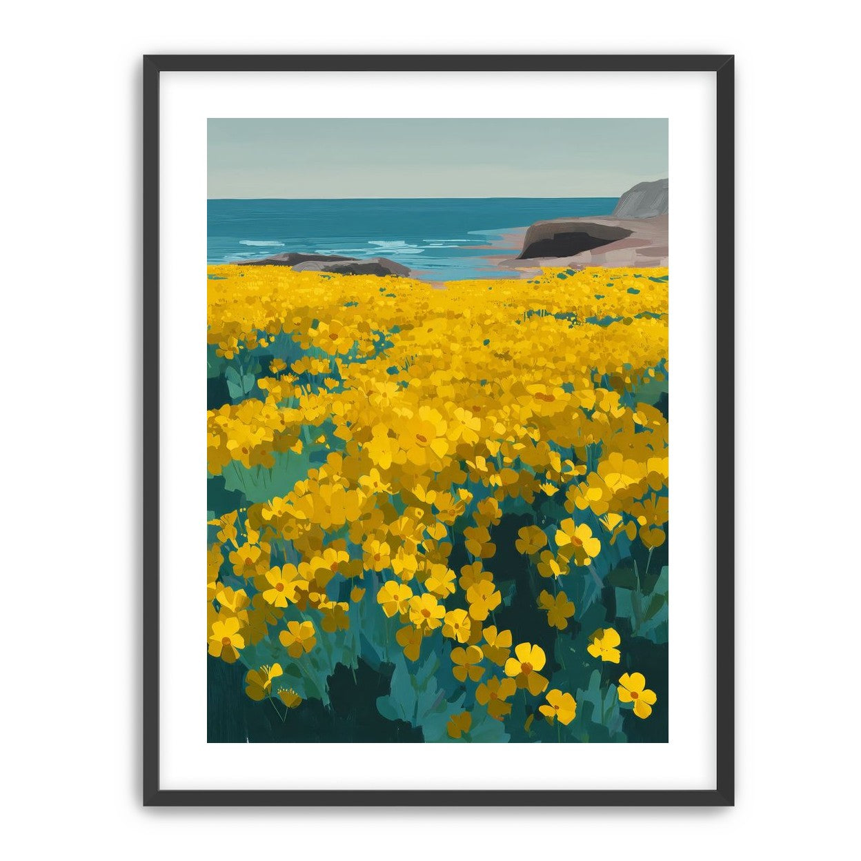 Yellow Coastal Wildflowers