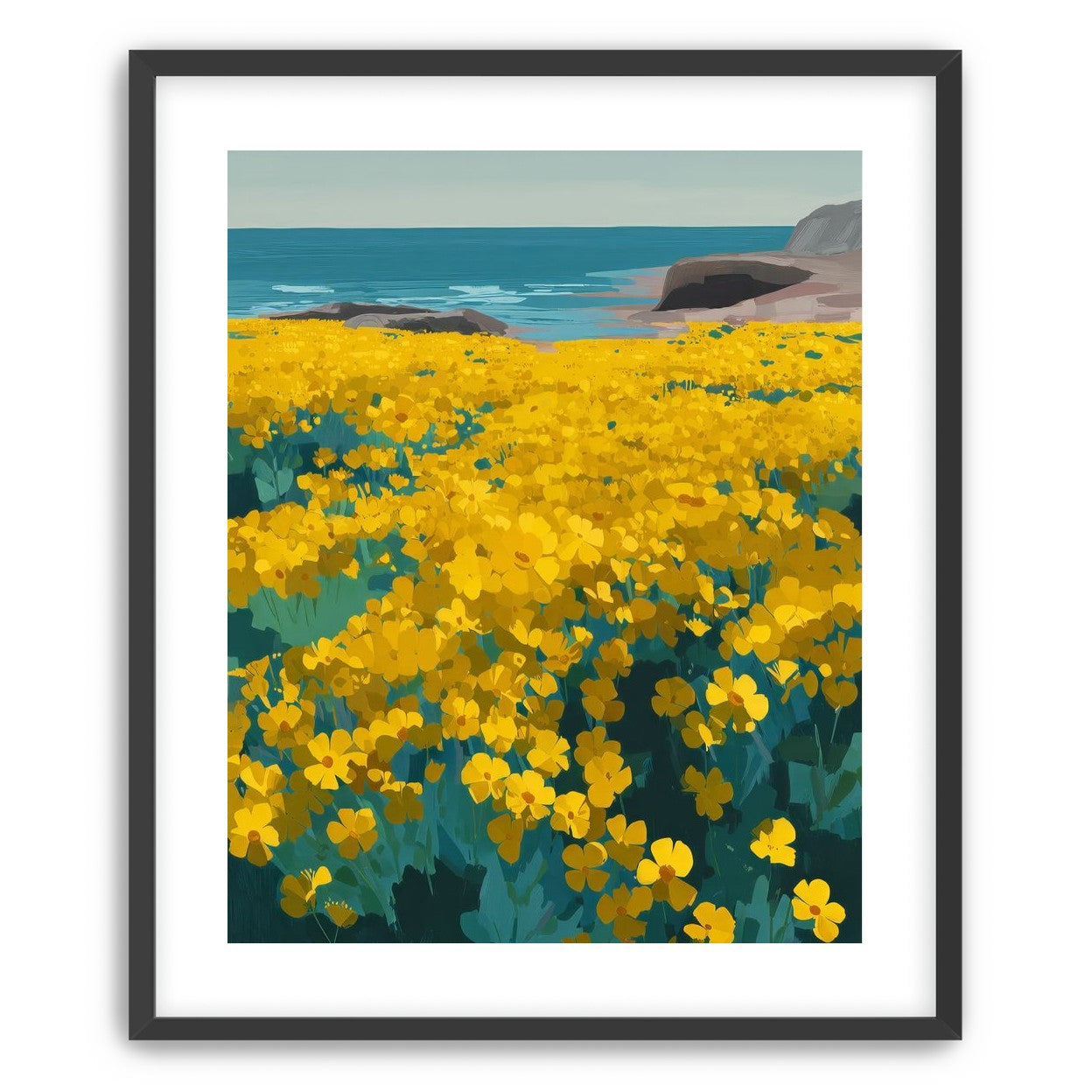 Yellow Coastal Wildflowers