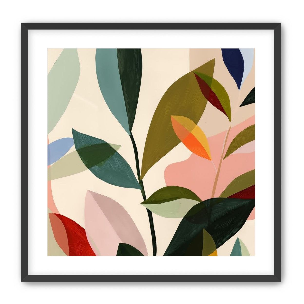 Cluster of Painted Leaves 