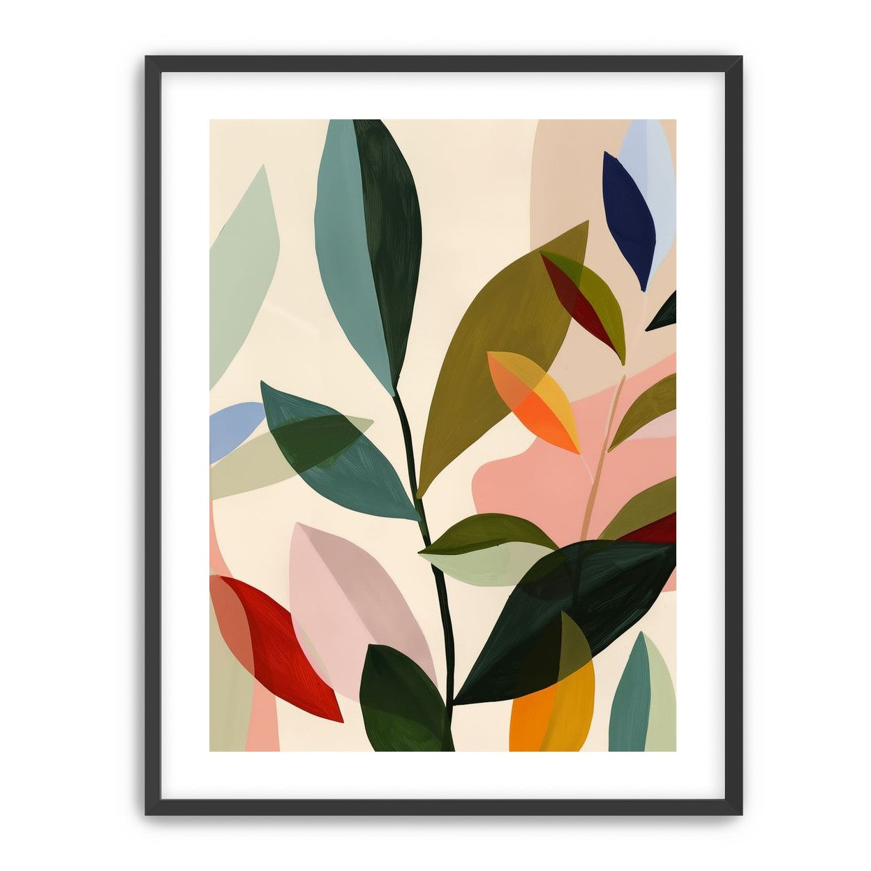 Cluster of Painted Leaves
