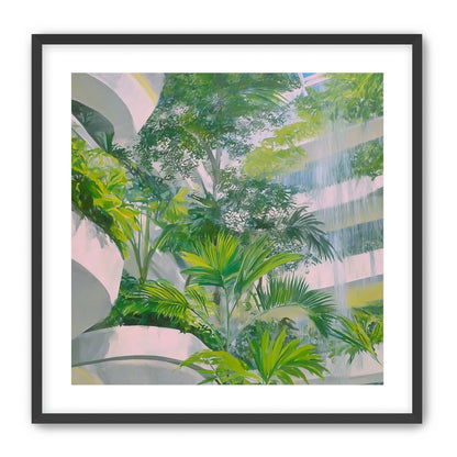 Palms beneath the skylight