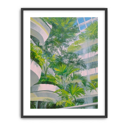 Palms beneath the skylight