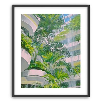 Palms beneath the skylight