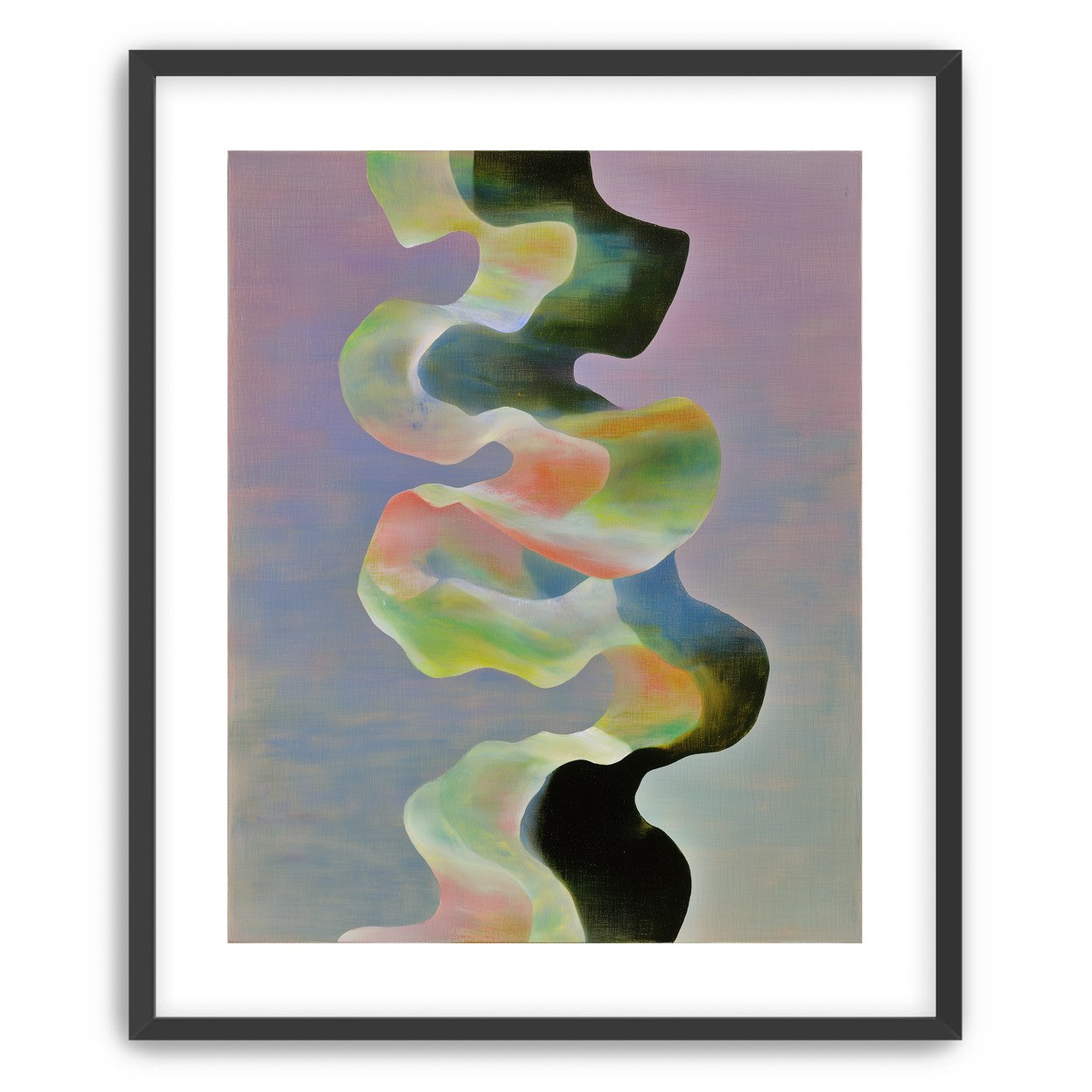 Twisting painted ribbon bands