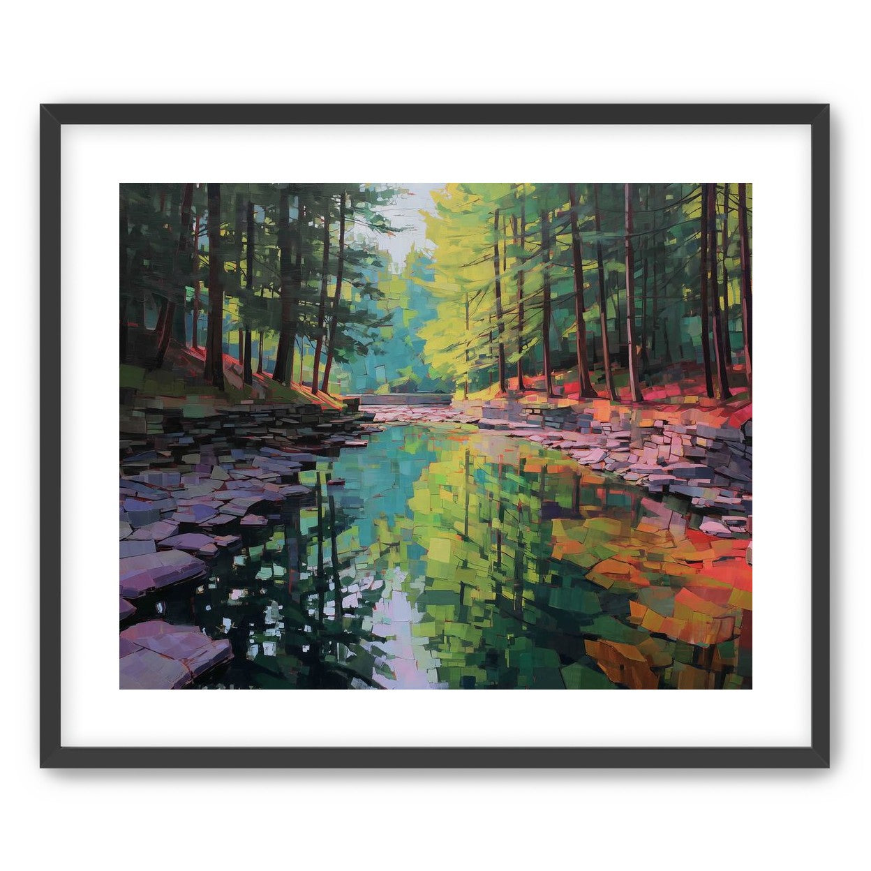 Worn Stones Along a Quiet Creek