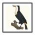 Hornbill on cut branch
